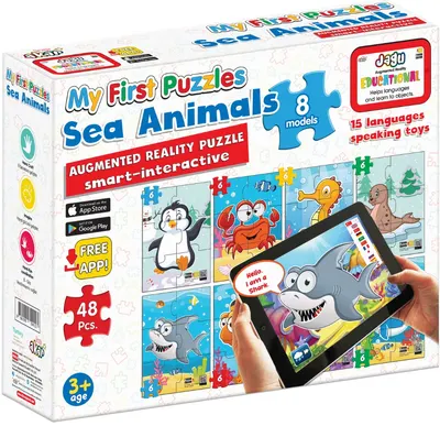Jagu Educational Jagu - Primul meu puzzle, animale marine, 48 de piese