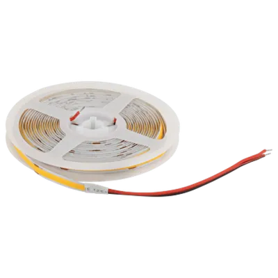 Banda LED profesionala 10W/M, 3000K, 24V DC, 320 LED/M, COB, IP20, 5 m