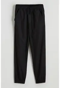 Pantaloni de trening cu snur de ajustare - Negru
