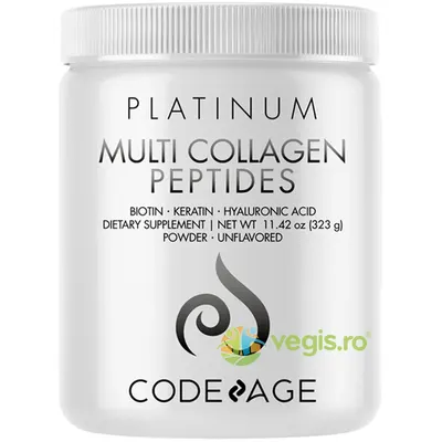 Peptide de Colagen cu Biotina, Keratina si Acid Hialuronic 323g