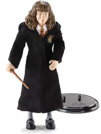 Figurina de actiune The Noble Collection Movies: Harry Potter - Hermione Granger (Bendyfigs), 19 cm