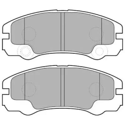 Set placute frana, frana disc DELPHI LP1552