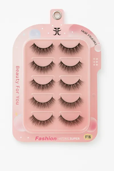 Set 5 Perechi Gene 3D Natural și Voluminos F16