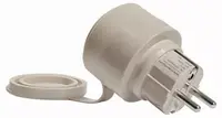 Priză inteligentă de exterior Shelly Outdoor Plug S Gen3, IP44, bej