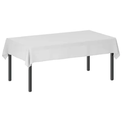 vidaXL Țesătură pentru masă 5 buc. Alb 110 x 180 cm Poliester