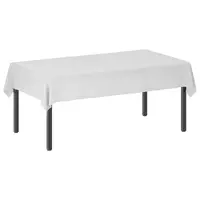 vidaXL Țesătură pentru masă 5 buc. Alb 110 x 180 cm Poliester