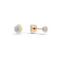 Cercei din aur galben cu diamante de 0.4ct