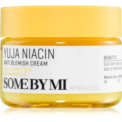 Some By Mi Yuja Niacin Anti Blemish Cream cremă de față, pentru hidratare și iluminare pentru piele cu hiperpigmentare 60 g
