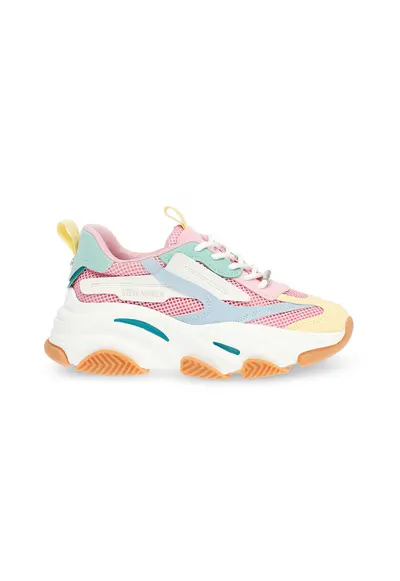 Pantofi sport cu insertii de plasa Possession-E - Multicolor