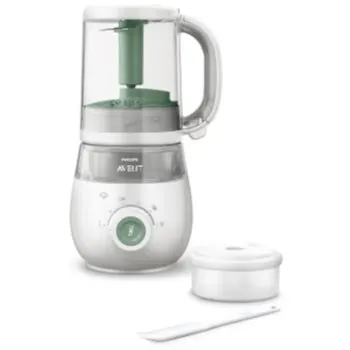 Philips Avent Baby Food Maker 4in1 SCF885/01 oală de gătit cu aburi și blender 4 in 1