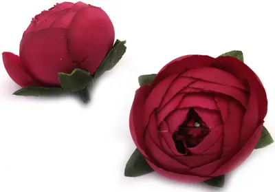 Flori pentru decor Em Art- Bujori, 4.5 cm, roşu(5 buc.)