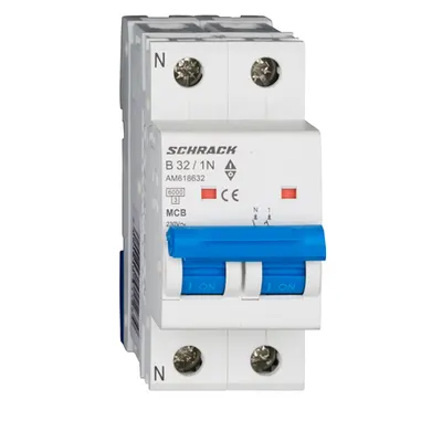 Intreruptor automat modular (MCB) AMPARO 6kA, B 32A, 1P+N
