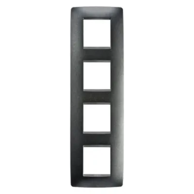 Placa ornament CProiector HORUS ONE - IN PAINTED TECHNOPOLYMER - 2+2+2+2 modul VERTICAL - SLATE - CProiector HORUS