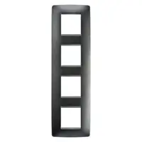 Placa ornament CProiector HORUS ONE - IN PAINTED TECHNOPOLYMER - 2+2+2+2 modul VERTICAL - SLATE - CProiector HORUS