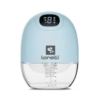 Pompa de san electrica portabila, Lorelli Alice, hands free, 3 moduri de operare, functie masaj, 9 niveluri, cu accesorii incluse, 140 ml, Blue