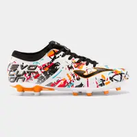 Ghete fotbal Joma Evolution, gazon natural, negru-portocaliu, 44.5