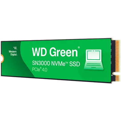 SSD WD Green SN3000 1TB M.2 2280 S3-M PCIe Gen4 x4 NVMe, Read/Write: 5000/4200 MBps, TBW: 150