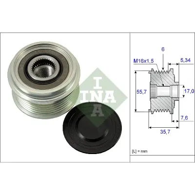 Sistem roata libera, generator INA 535 0077 10