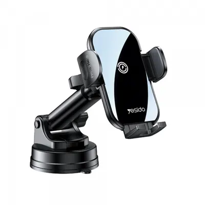 Incarcator Auto Wireless Yesido C197, 15W, 1.67A, Negru