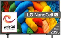 Televizor smart LG - 50NANO80A3B, 50'', LED, NanoCell, HDR10 Pro, 4K, 60Hz, negru