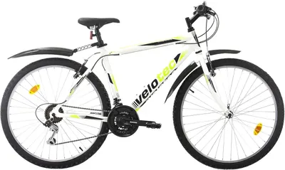 Bicicletă de munte cu viteze Velotec - Pro, 26", 480 mm, alb/verde