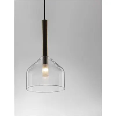 Lampa suspendata AMELIA Nisipiu Auriu & Sticla clara LED G9 1x5 Wat 230V IP20 Fara bec