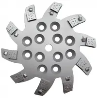 Disc stea cu segmenti diamantati pt. slefuire pardoseli - segment 10 buc DPC - 250 mm - prindere 19mm - DXDH.8501.250.75.010-R