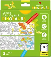 Cărți de colorat Banana Panda Looong Coloring Book - Dinozauri