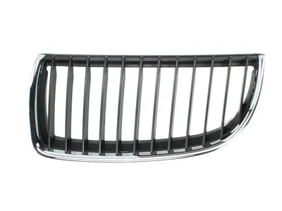 Grila radiator Stanga potrivit BMW 3 (E90), 3 (E91) 1.6-4.0 2004-2012 pana in 2008 - (crom/negru)