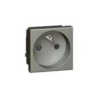 priza Arteor - French - 2P+E shutterosu - 10/16 A - 2 module - magnesium