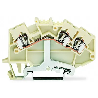 3-conductor shield terminal block; 2.5 mm²; center marking; for DIN-rail 35 x 15 and 35 x 7.5; CAGE CLAMP®; 2,50 mm²; white