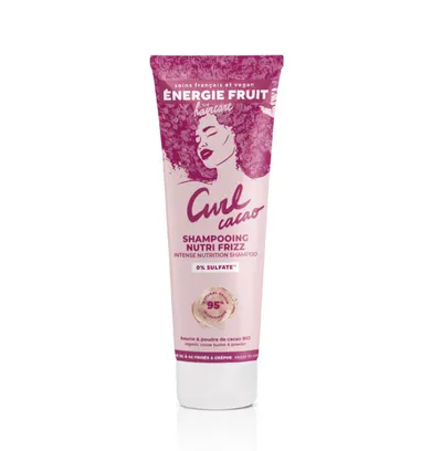 Sampon nutritiv pentru par cret cu unt de cacao organic si pudra de cacao, 250ml, Energie Fruit