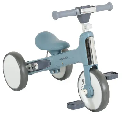 Bicicletă de echilibru pentru copii 2 în 1 Byox - Learn to Ride, albastru