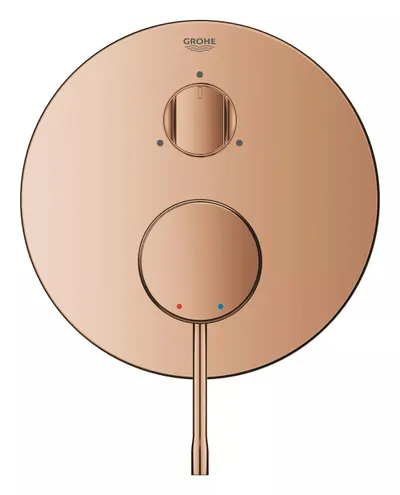 Unitate comanda dus Grohe Essence 24169DA1, aparenta, 3 iesiri, diverter, necesita valva, Cupru lucios