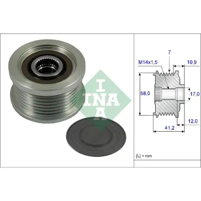 Sistem roata libera, generator INA 535 0232 10