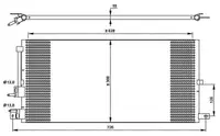 Radiator AC condensator potrivit JAGUAR X-TYPE I 2.0D 2.2D 07.03-12.09