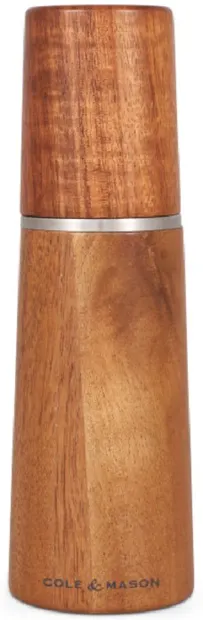 Moară de sare Cole & Mason - Marlow Acacia, 18,5 x 6 cm, lemn de acacia