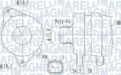 Alternator (14V, 100A) potrivit CHEVROLET AVEO; OPEL ADAM, ASTRA J 1.4 1.4LPG 12.09