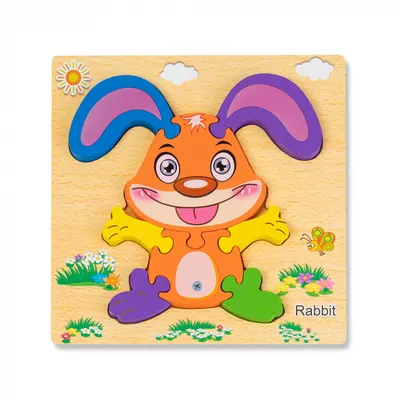 Puzzle 3D Iepuras Montessori