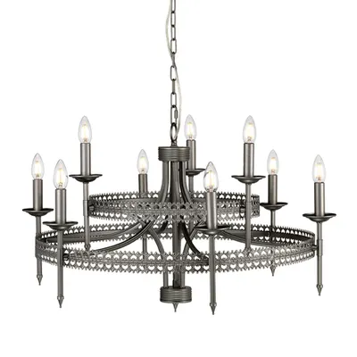 Corp de iluminat suspendat, lustra Crown 9 Light Chandelier