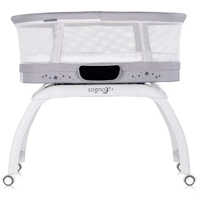 Patut pentru copii Chipolino Sogno 2 in 1 grey cu leganare si cantar integrat
