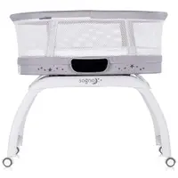 Patut pentru copii Chipolino Sogno 2 in 1 grey cu leganare si cantar integrat