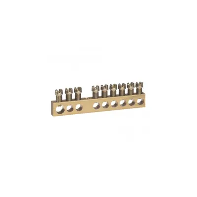 Screw terminal block - 1 x 6 to 25u009DØ - 8 x 1.5 to 16u009DØ - L. 73 mm