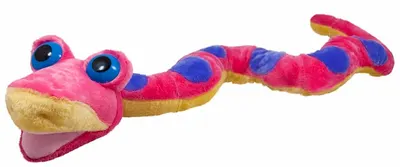 Jucărie de pluș Amek Toys - Șarpe, roz, 114 cm