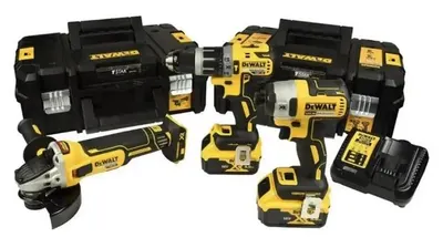 Set scule fără fir DeWALT - XR 18V, DCK384P2T-QW, 3 scule, 2x5Ah