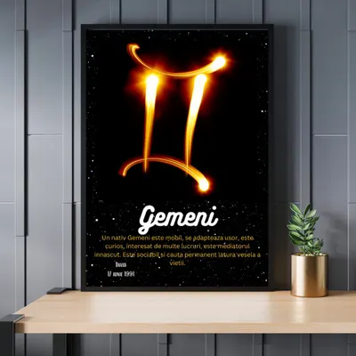 Rama foto personalizata Gemeni