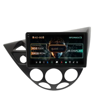 Navigatie 2K Ford Focus 1 (1998-2004), Android, S-Quadcore 4GB RAM + 64GB ROM, 9.5 Inch - AD-BGS90042K+AD-BGRKIT112V2