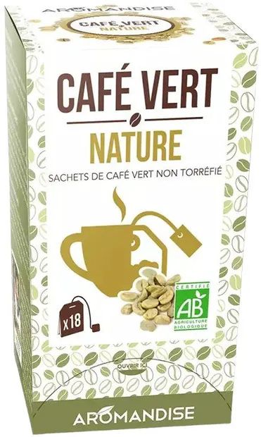 Cafea verde, 18 plicuri, Aromandise