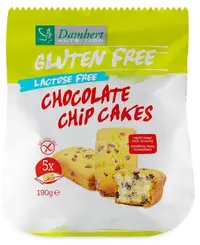 Brioșe fără gluten cu bucăți de ciocolată, 190 g, Damhert