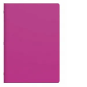 Caiet A4 capsat, 40 file matematica, 60g/mp, PP 280 microni, magenta